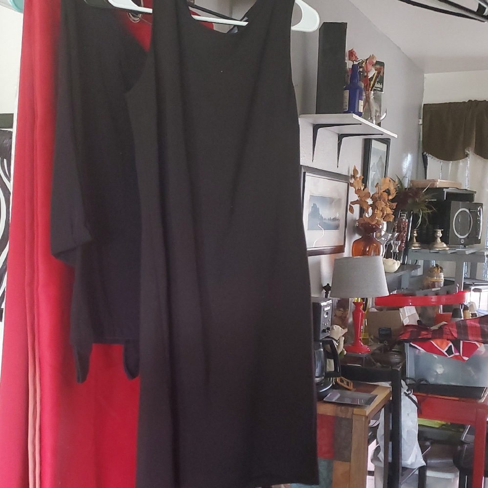 Covington Classic Black Midi Dress